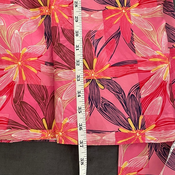 Lilly Pulitzer shift dress floral size 8 all silk wedding party evening - Picture 7 of 8